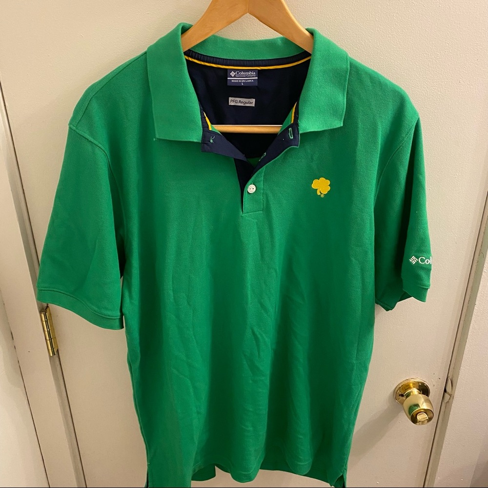 Mens Columbia PFG polo size large